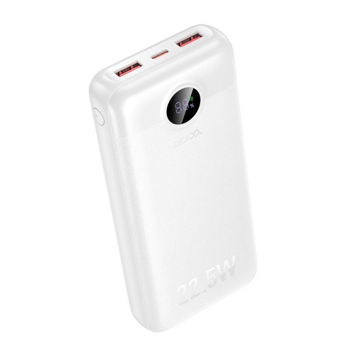 Повербанк Hoco 20000 mAh QC 22,5W+PD 20W LED J172A білий