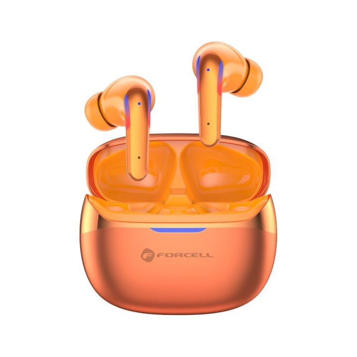 Wireless in-ear headphones TWS Forcell F-Audio Pulse Pro ANC + ENC gold 0INT