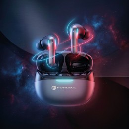 Бездротові навушники-вкладиші TWS Forcell F-Audio Pulse Pro ANC + ENC чорні 0INT