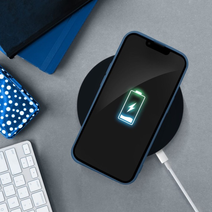 Чехол для Honor 600 PRO Silicone синий