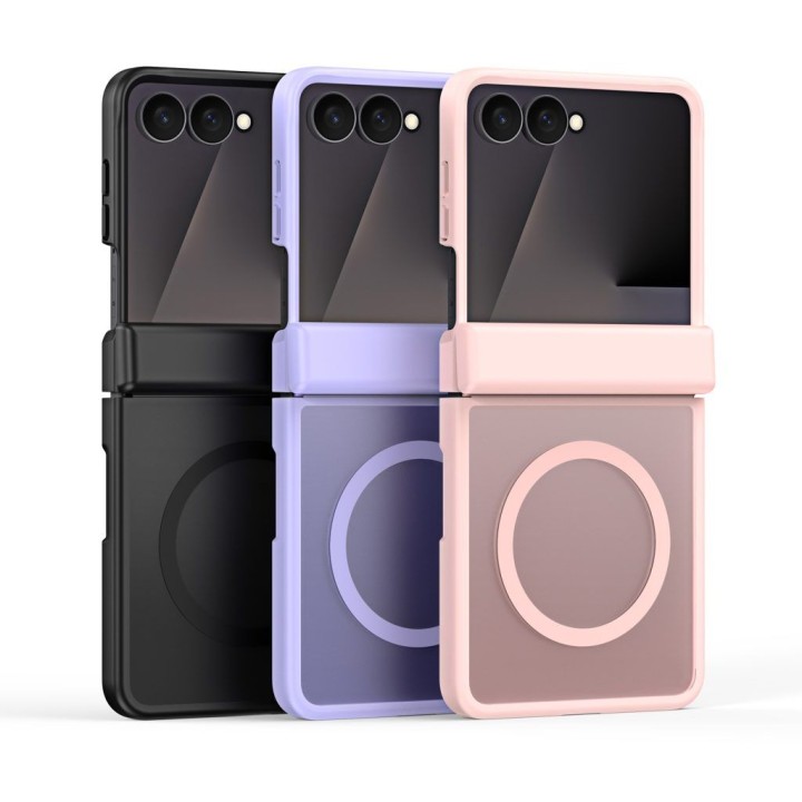 DUX DUCIS case YIND compatible with MagSafe for SAMSUNG Z Flip 8 light pink