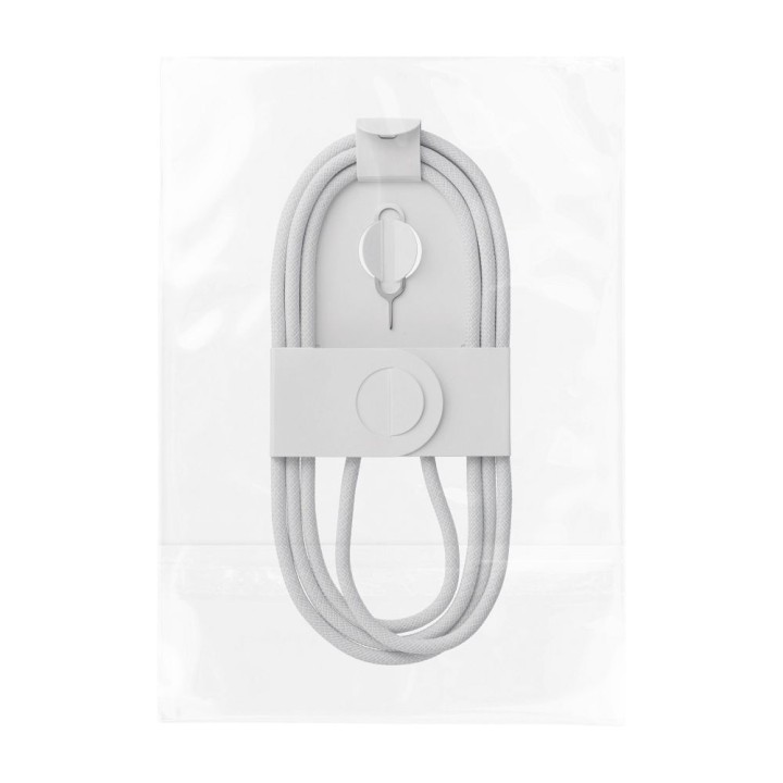 Original USB-C to C cable 60W Apple MW493ZM/A A2795 with key for cards SIM 1m bulk white