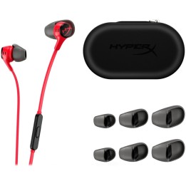Дротові навушники-вкладиші Jack 3,5 mm HyperX Cloud Earbuds 2 1,2 m червоні