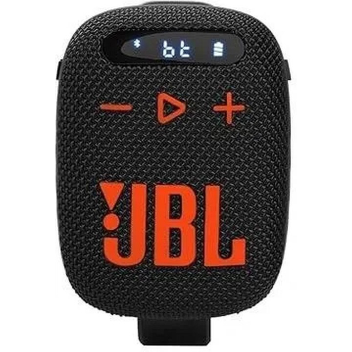 Wireless speaker JBL Wind 3 with holder for the steering wheel black-orange