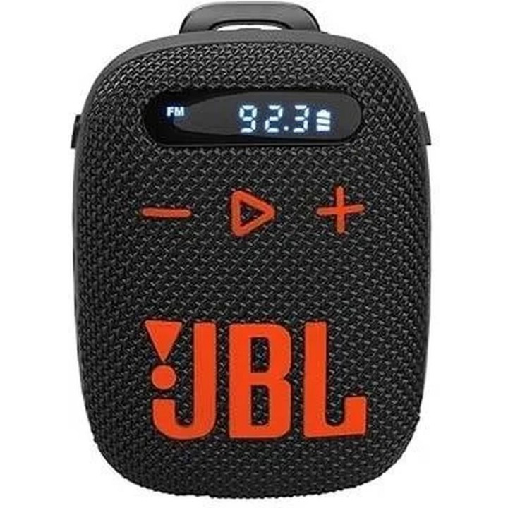 Wireless speaker JBL Wind 3 with holder for the steering wheel black-orange