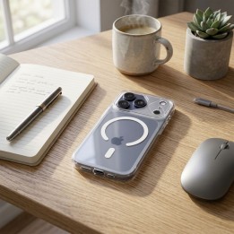 Etui na iPhone 17 Aurora zgodne z MagSafe białe