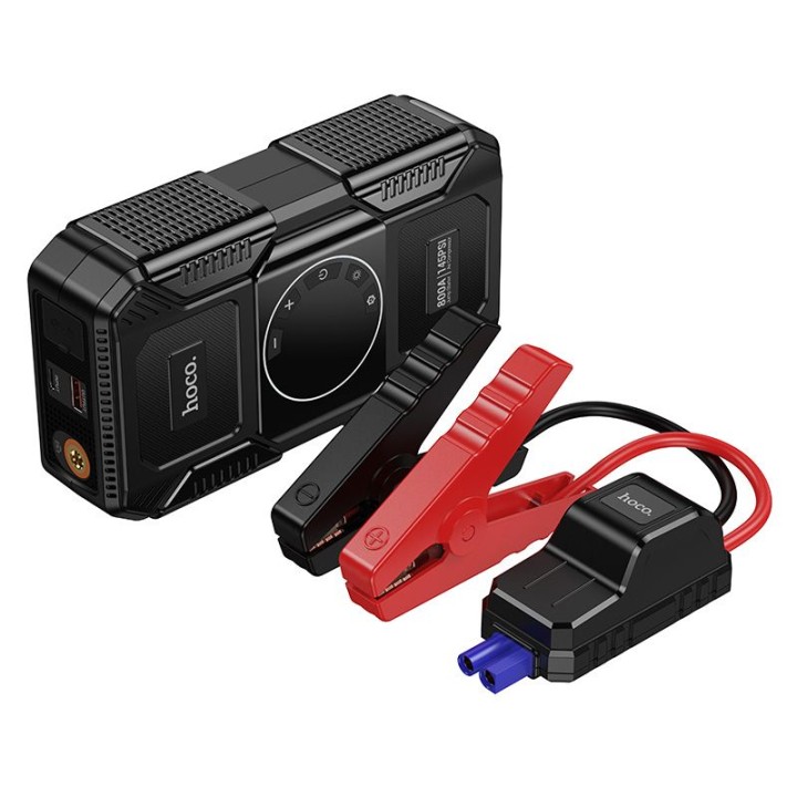 Power bank 8000 mAh 2,4A 18W with car jump-start function and pump Hoco QS6 black