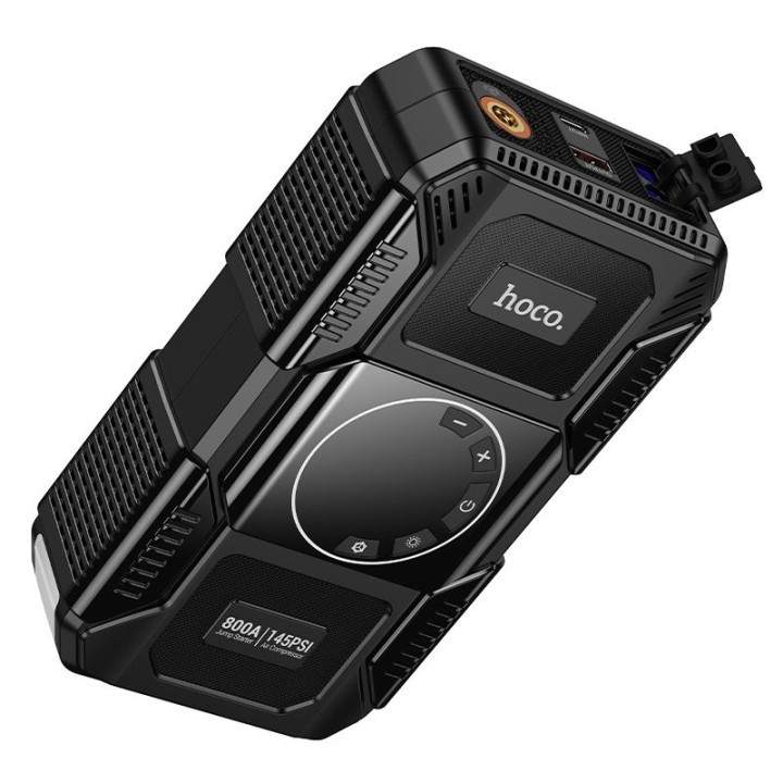 Power bank 8000 mAh 2,4A 18W with car jump-start function and pump Hoco QS6 black