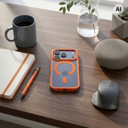 Чехол для iPhone 18 Pro / 17 Pro Color Edge Mag Cover совместимый с MagSafe оранжевый