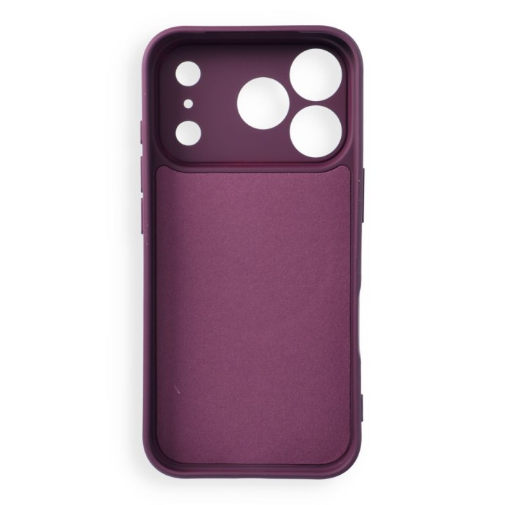 Case for iPhone 18 Pro / 17 Pro Silicone Mag Cover MagSafe compatible (camera protection) burgundy