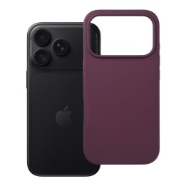Case for iPhone 18 Pro / 17 Pro Silicone 2mm (big hole) burgundy