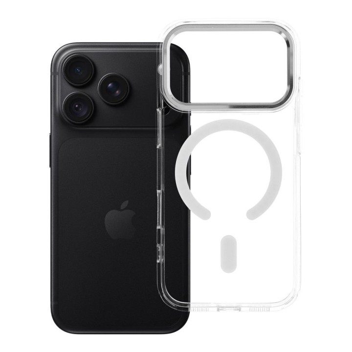 Чехол для iPhone 18 Pro / 17 Pro Frame Clear Hybrid Mag Cover совместимый с MagSafe прозрачный
