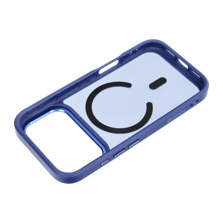 Чехол для iPhone 18 Pro / 17 Pro Forcell F-Protect Smoke Hybrid Premium совместимый с MagSafe темно-синий 0INT