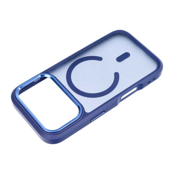 Чохол для iPhone 18 Pro / 17 Pro Forcell F-Protect Smoke Hybrid Premium сумісний з MagSafe темно-синій 0INT