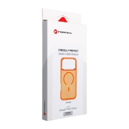 Case for iPhone 18 Pro / 17 Pro Forcell F-Protect Smoke Hybrid Premium MagSafe compatible orange 0INT