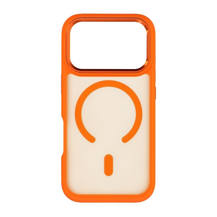Etui na iPhone 18 Pro / 17 Pro Forcell F-Protect Smoke Hybrid Premium zgodne z MagSafe orange 0INT