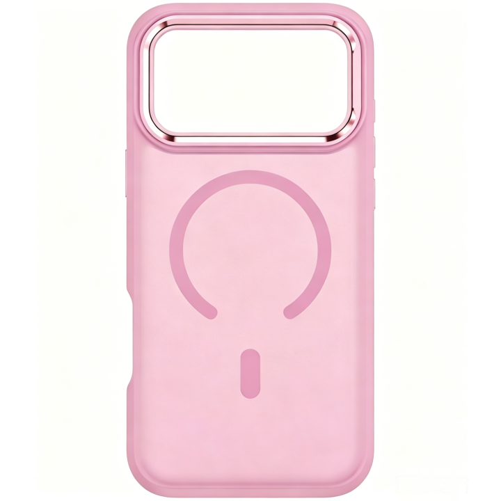 Case for iPhone 18 Pro / 17 Pro Forcell F-Protect Smoke Hybrid Premium MagSafe compatible pink 0INT