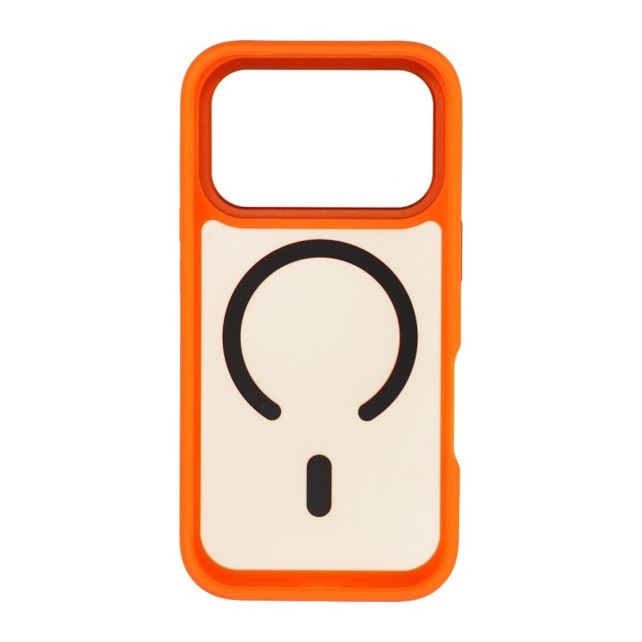 Case for iPhone 18 Pro / 17 Pro Forcell F-Protect Smoke Hybrid Premium MagSafe compatible orange 0INT