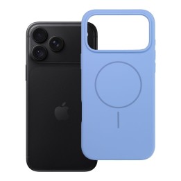 Case for iPhone 18 Pro Max / 17 Pro Max Silicone 2mm (big hole) MagSafe compatible light blue