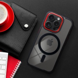 Etui na iPhone 18 Pro Max / 17 Pro Max Color Edge Mag Cover zgodne z MagSafe ciemnowiśniowe