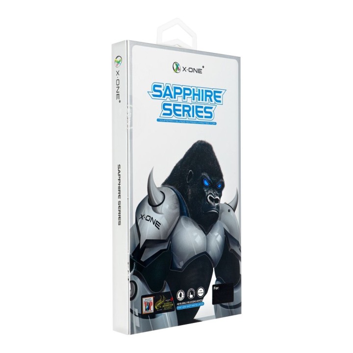 Загартоване скло для iPhone 15 PLUS / 16 PLUS X-One 2.5D Full Cover Sapphire