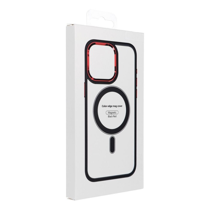 Case for iPhone 18 Pro Max / 17 Pro Max Color Edge Mag Cover MagSafe compatible dark cherry