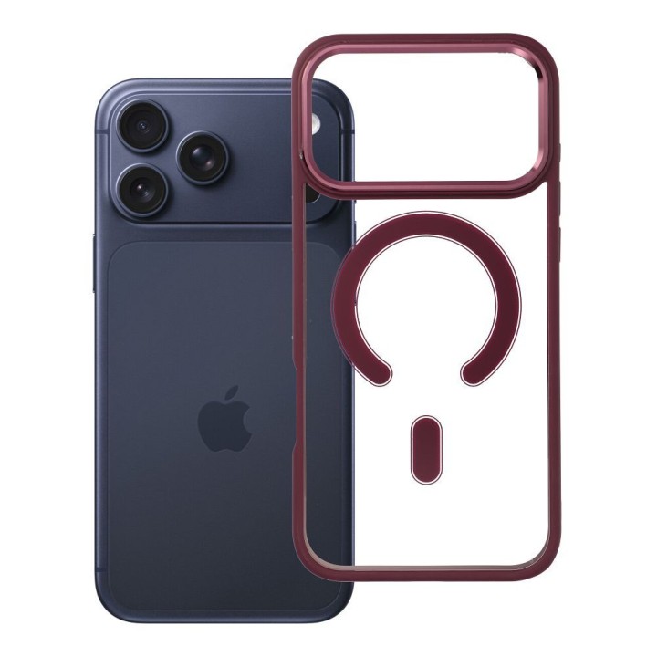 Чехол для iPhone 18 Pro Max / 17 Pro Max Color Edge Mag Cover совместимый с MagSafe темно-вишневый