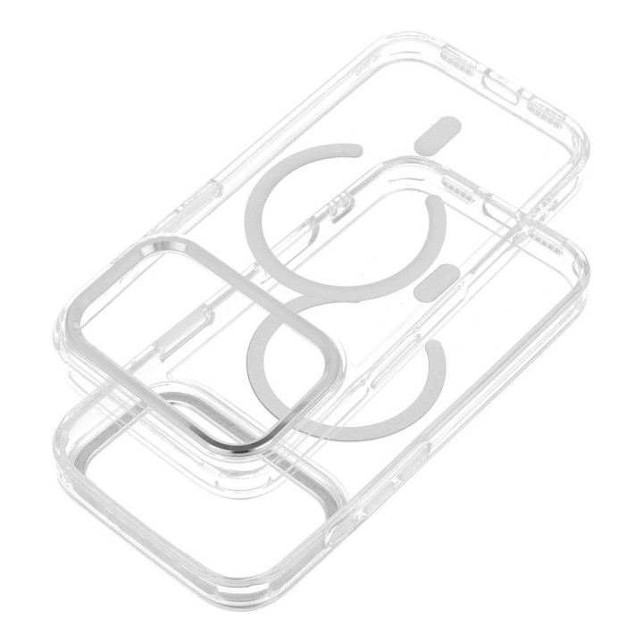 Case for iPhone 18 Pro Max / 17 Pro Max Frame Clear Hybrid Mag Cover MagSafe compatible transparent