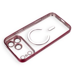 Case for iPhone 18 Pro Max / 17 Pro Max Electro Mag Cover MagSafe compatible burgundy