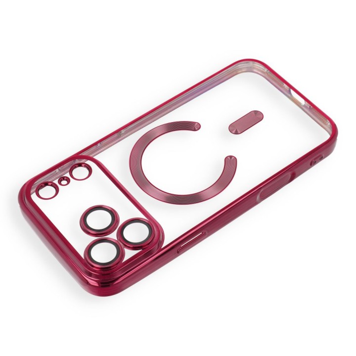 Case for iPhone 18 Pro Max / 17 Pro Max Electro Mag Cover MagSafe compatible burgundy