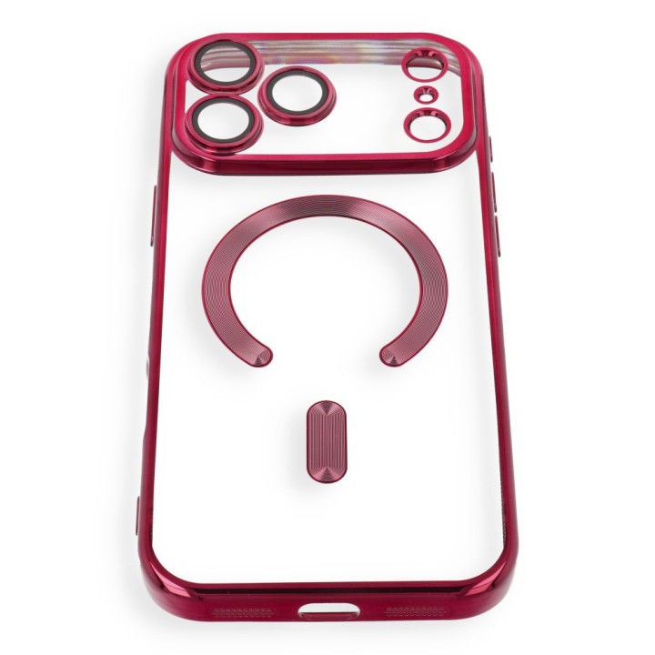 Чехол для iPhone 18 Pro Max / 17 Pro Max Electro Mag Cover совместимый с MagSafe бордовый