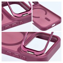 Чохол для iPhone 18 Pro / 17 Pro Forcell F-Protect Shadow Stand Premium сумісний з MagSafe бордовий 0INT