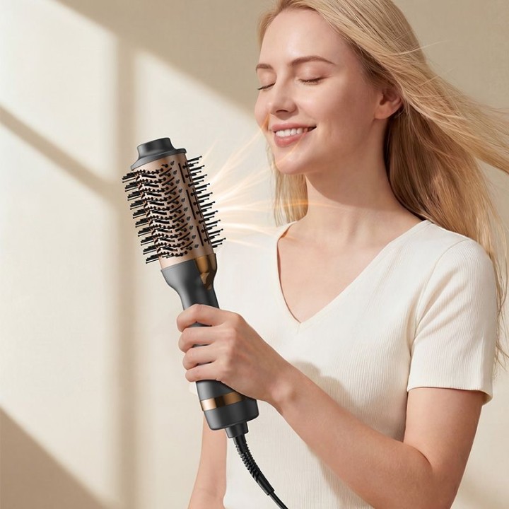 Hair dryer with temperature adjustment Hoco HP100 grey