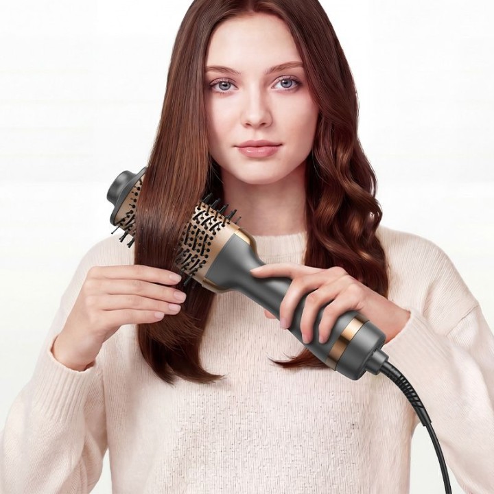 Hair dryer with temperature adjustment Hoco HP100 grey