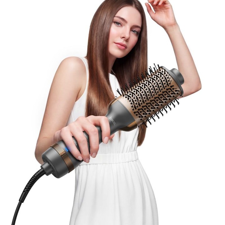 Hair dryer with temperature adjustment Hoco HP100 grey