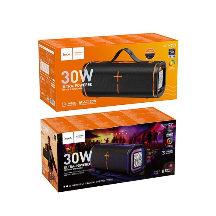 Bluetooth-колонка 30W 5h Hoco HC51 чорна