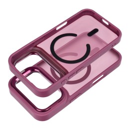 Case for iPhone 18 Pro Max / 17 Pro Max Forcell F-Protect Shadow Stand Premium MagSafe compatible burgundy 0INT