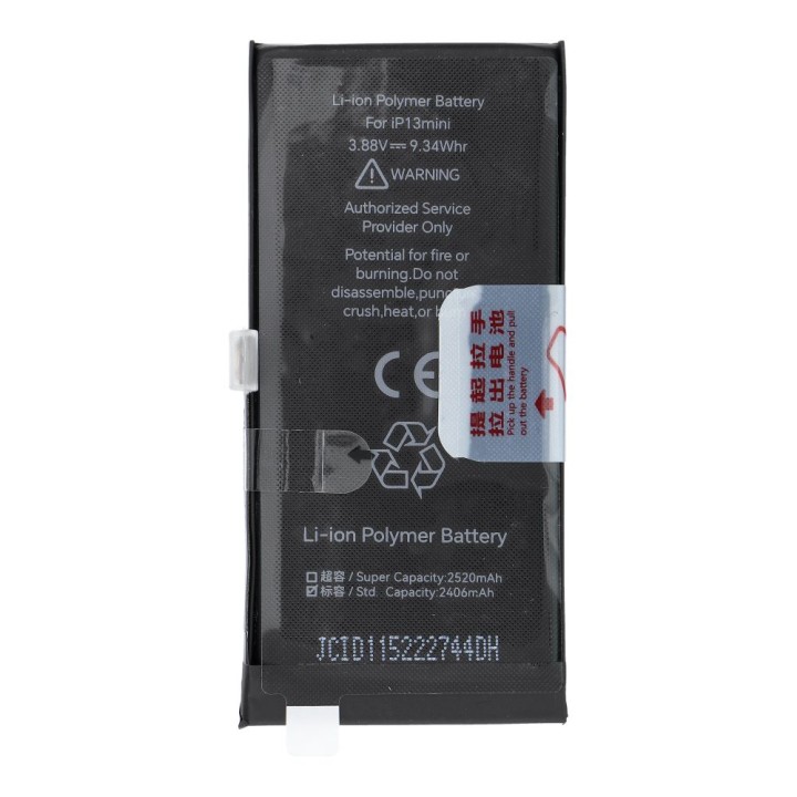 JCID battery for iPhone 13 Mini (standard capacity)