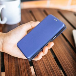 Flip case for Samsung S24 PLUS Elegance Book navy blue