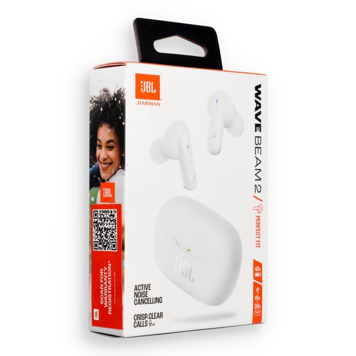 Бездротові навушники-вкладиші JBL Wave Beam 2 білі