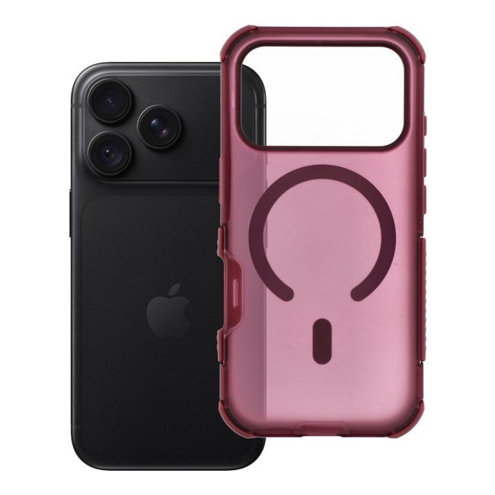 Чехол для iPhone 18 Pro / 17 Pro Forcell F-Protect BumperX Premium совместимый с MagSafe бордовый 0INT