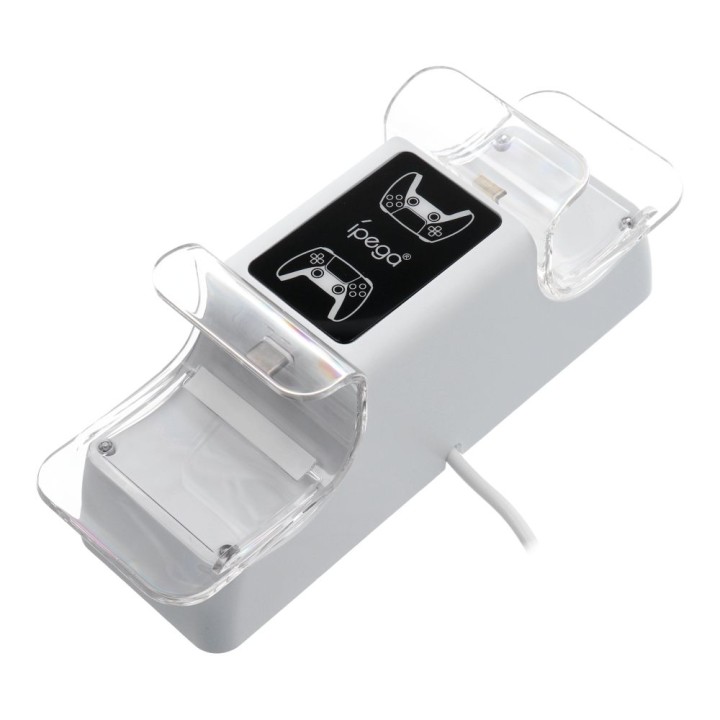 Dual controller charging station PS5 DualSense iPega P5003 white