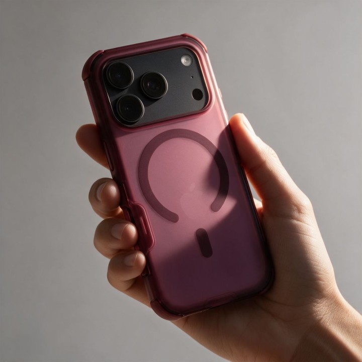 Case for iPhone 18 Pro Max / 17 Pro Max Forcell F-Protect BumperX Premium MagSafe compatible burgundy 0INT