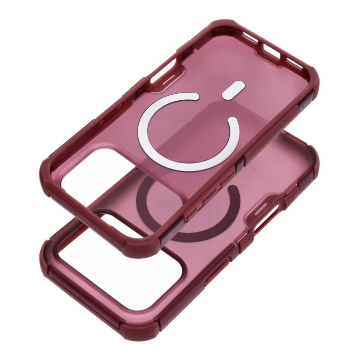 Case for iPhone 18 Pro Max / 17 Pro Max Forcell F-Protect BumperX Premium MagSafe compatible burgundy 0INT