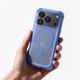 Чехол для iPhone 18 Pro Max / 17 Pro Max Forcell F-Protect BumperX Premium совместимый с MagSafe голубой 0INT