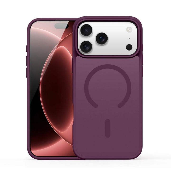 DUX DUCIS case YIND compatible with MagSafe for iPhone 18 Pro / 17 Pro (Open Ring Version) dark cherry