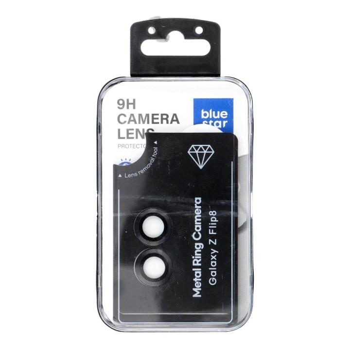Tempered camera glass for Samsung FLIP 8 Blue Star Easy Install black