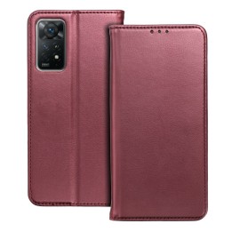 Чехол с клапаном для Honor 600 LITE Smart Magneto бордовый