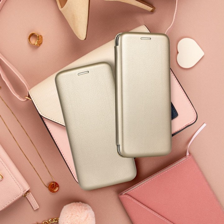 Etui z klapką na Samsung S24 ULTRA Elegance Book złote