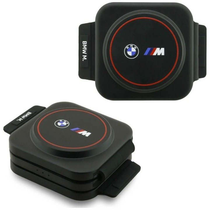 Бездротовий зарядний пристрій 3 в 1 BMW M Qi2 15W Print Logo червоний